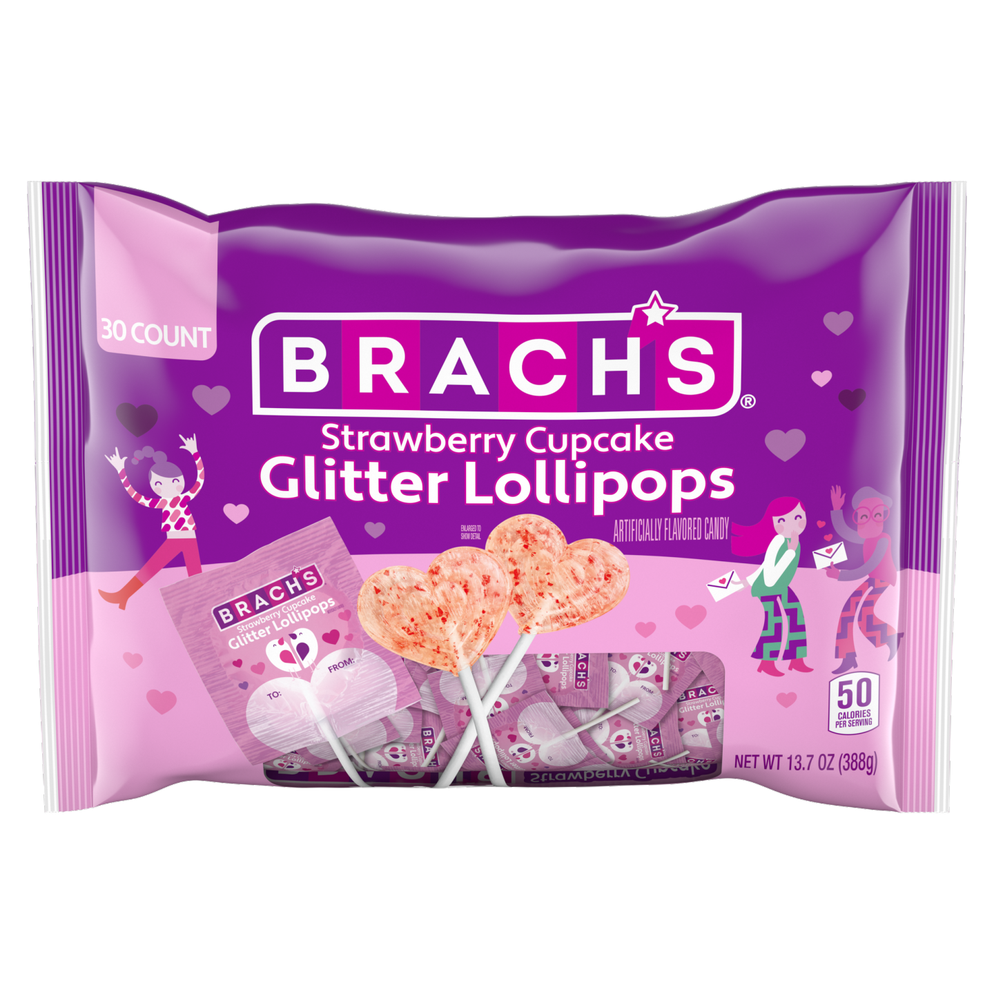 StrawberryCupcakeGlitterLollipops13.7oz